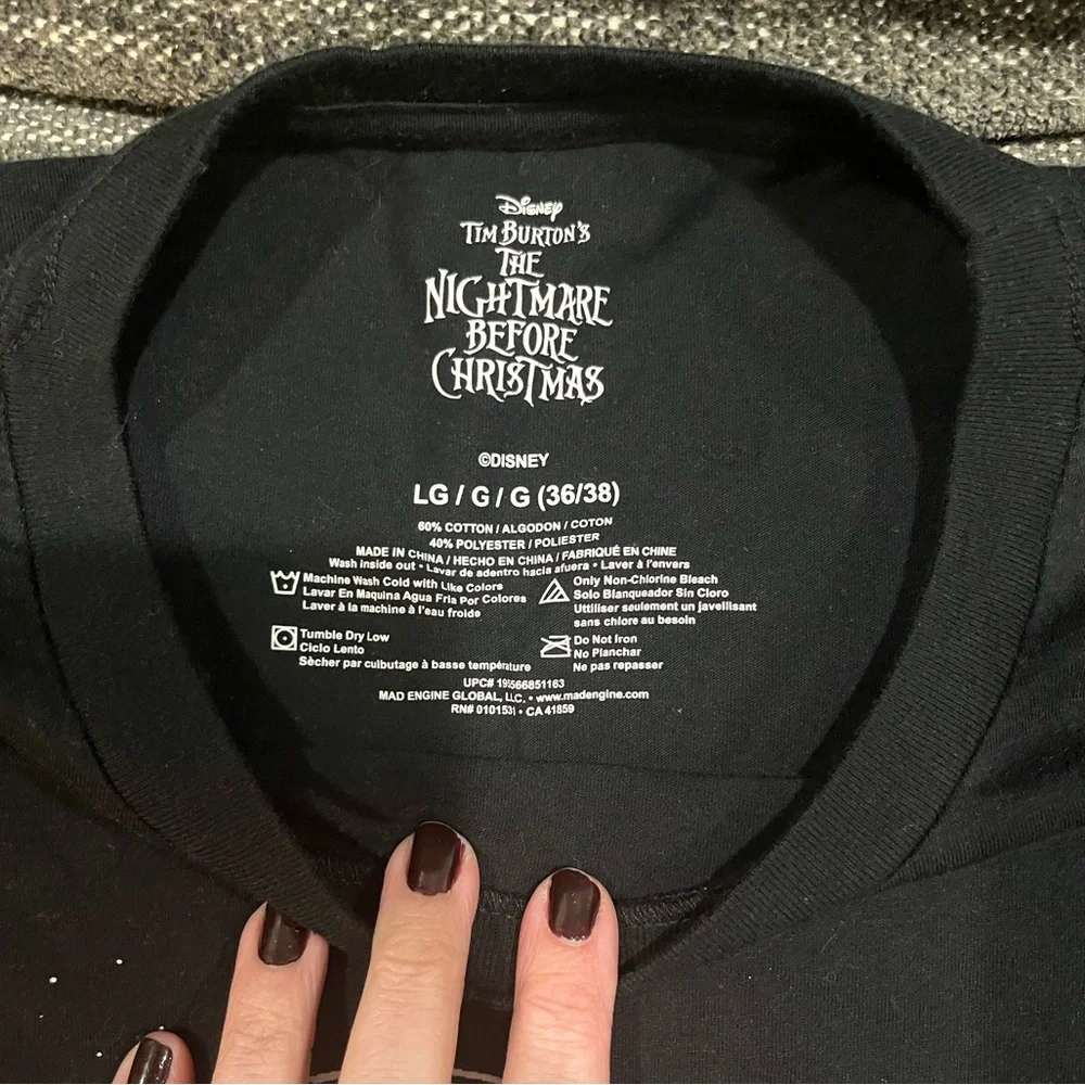 Disney Nightmare Before Christmas Tee, Size L, EUC - Picture 3 of 3